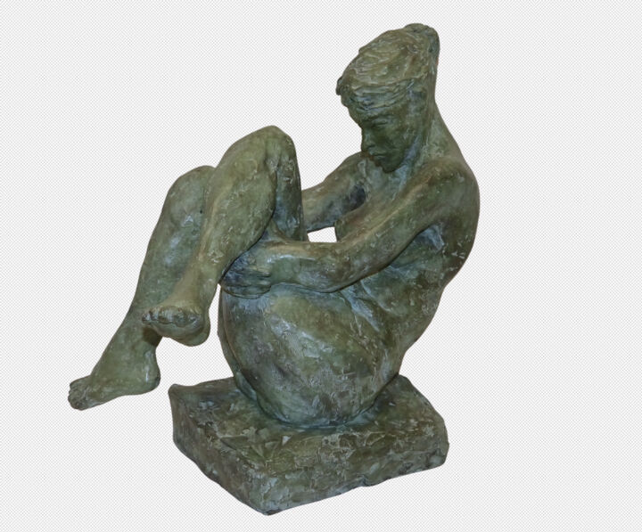 Sculpture intitulée "Rêves Croisés" par Ybah, Œuvre d'art originale, Bronze