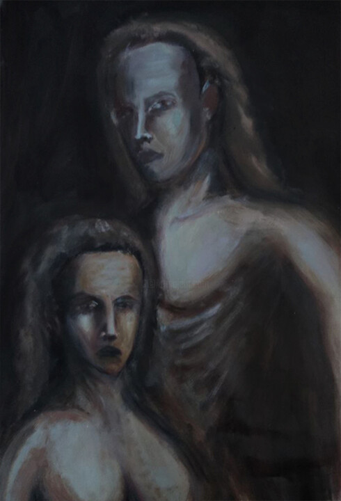 Pittura intitolato "Hades and Persephone" da Yehor Bulbak, Opera d'arte originale, Olio