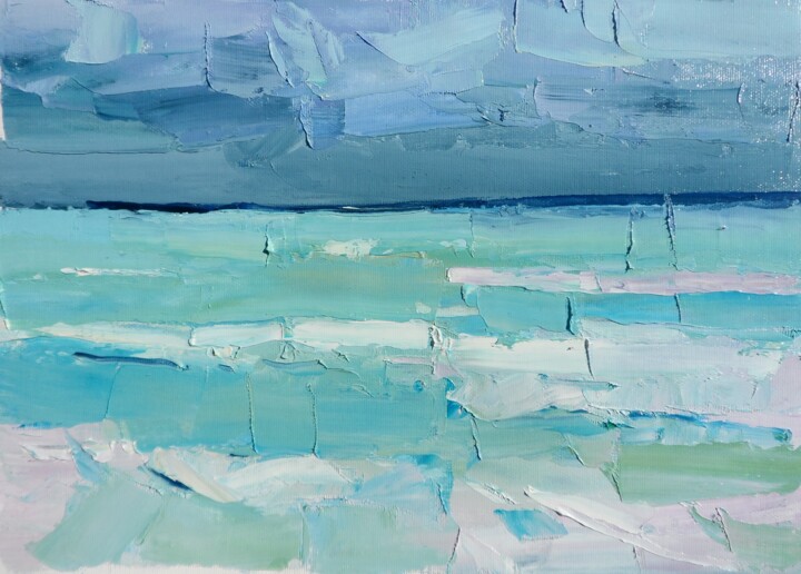 Malerei mit dem Titel ""seascape "" von Yehor Dulin, Original-Kunstwerk, Öl