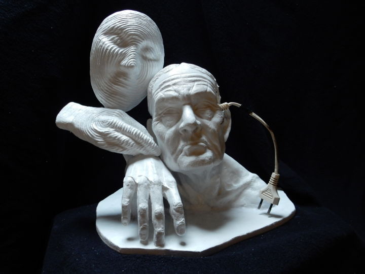 Scultura intitolato "Alzheimer" da Yelena Sol., Opera d'arte originale, Plastica