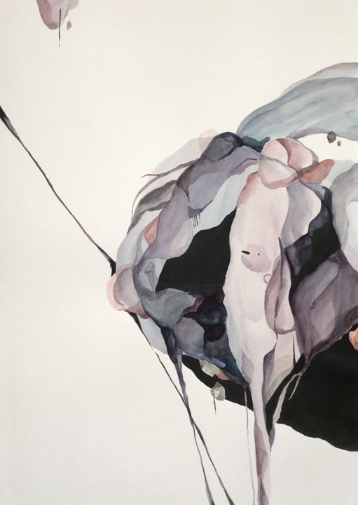 Peinture intitulée "Cognition 2.2" par Liza Vodostoy / Polesushkina (Vodopole), Œuvre d'art originale, Aquarelle