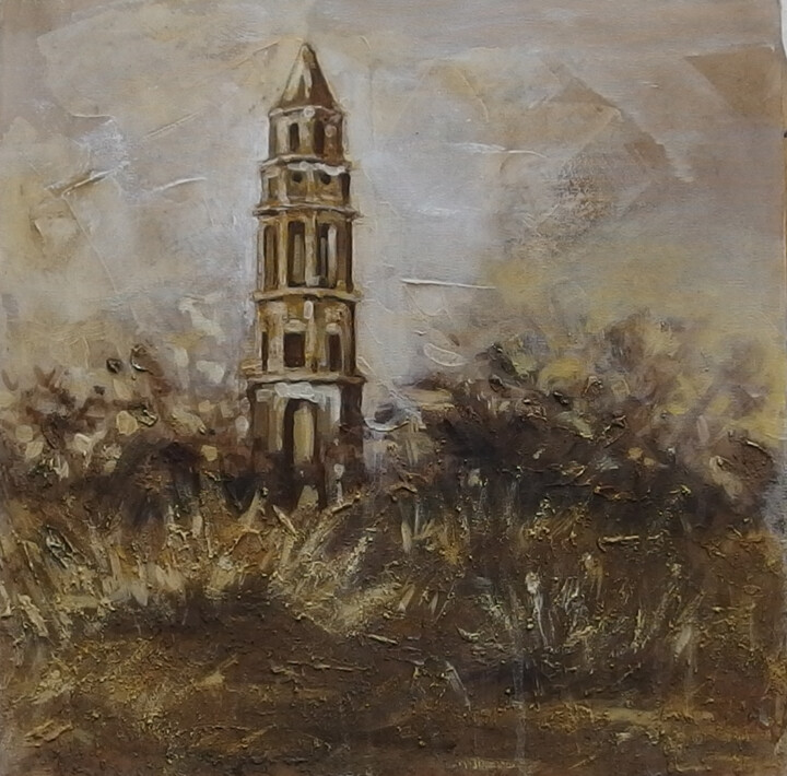Painting titled "Valle de los Ingeni…" by Yenia Elvira Barrios Pérez, Original Artwork, Oil