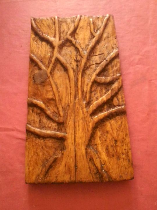 Sculpture titled "arbre mort" by Sculpturechrisbois, Original Artwork, Wood