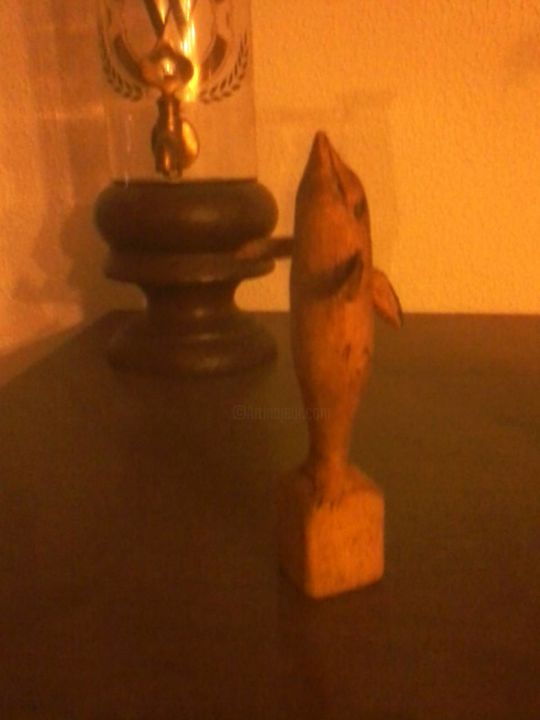 Sculpture titled "dauphin-scire.jpg" by Sculpturechrisbois, Original Artwork, Wood