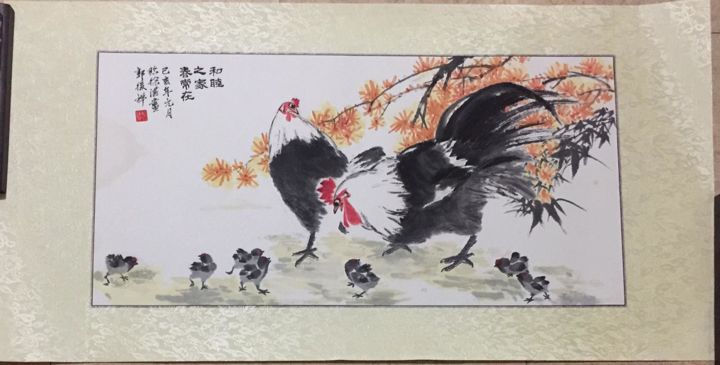 Malarstwo zatytułowany „Chinese painting -…” autorstwa Arlix Kwok, Oryginalna praca