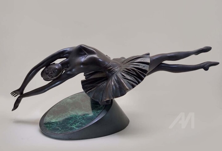 Sculpture titled "BALLERINA (Homage t…" by Yevgeniy Prokopov, Original Artwork, Bronze