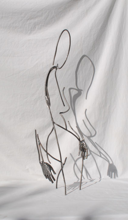 Sculpture titled "Fashion style" by Yez, Original Artwork, Metals