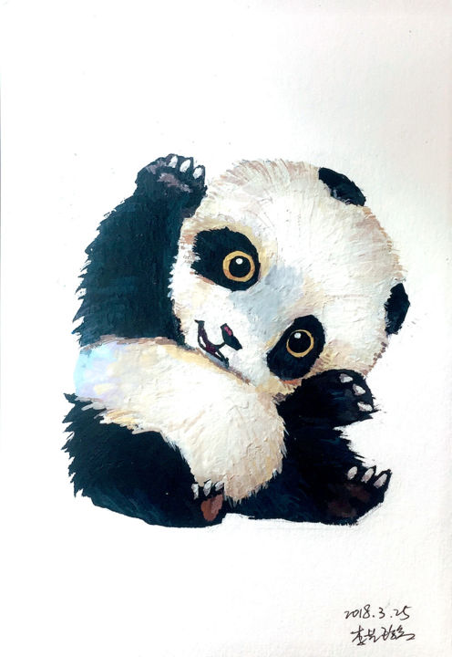 Panda 1, Картина - Yixuan Li Tetart | Artmajeur