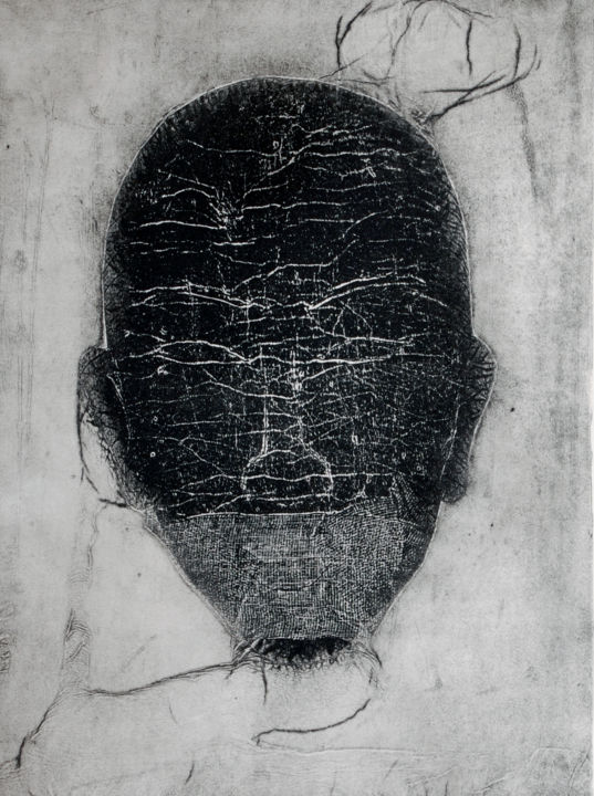 Prenten & gravures getiteld "饰-2" door Yi Zhang, Origineel Kunstwerk, Embossing