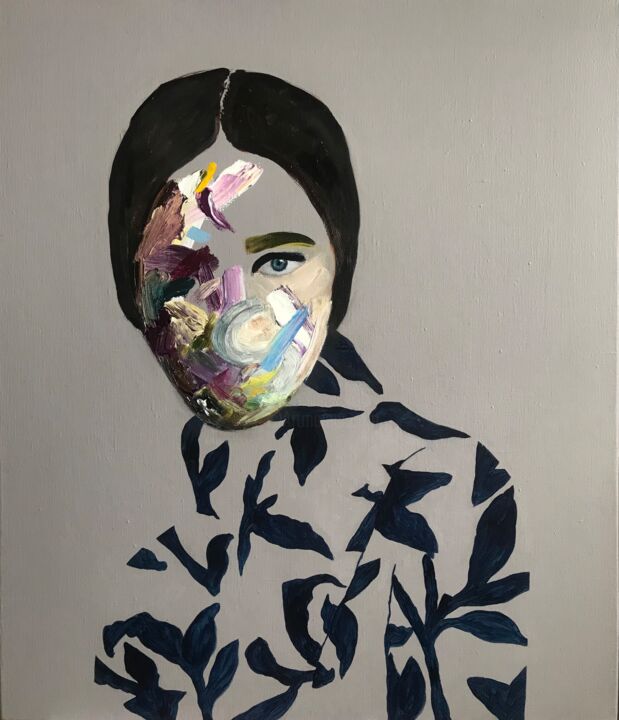Картина под названием "Be yourself" - Iryna Yilmaz, Подлинное произведение искусства, Масло