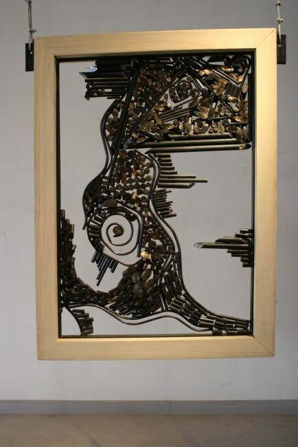 Скульптура под названием "丛林的故事" - Yiran Yang, Подлинное произведение искусства, Металлы