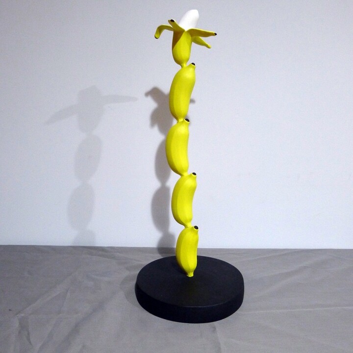 Скульптура под названием "5 bananas" - Yiran Yang, Подлинное произведение искусства
