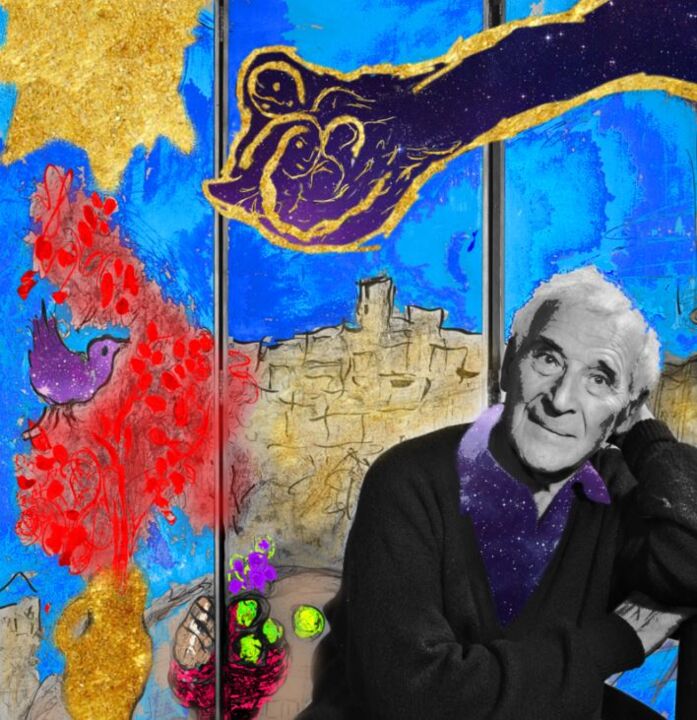 Arts numériques intitulée "Chagall" par Yishai Liss, Œuvre d'art originale, Travail numérique 2D