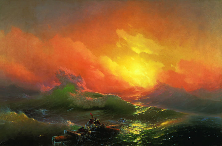 Painting titled "Sunset" by Yitzy Rosengarten, Original Artwork, Acrylic