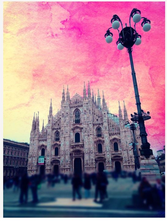 Fotografia intitolato "Milan" da Ylenia Pizzetti, Opera d'arte originale, Fotografia manipolata