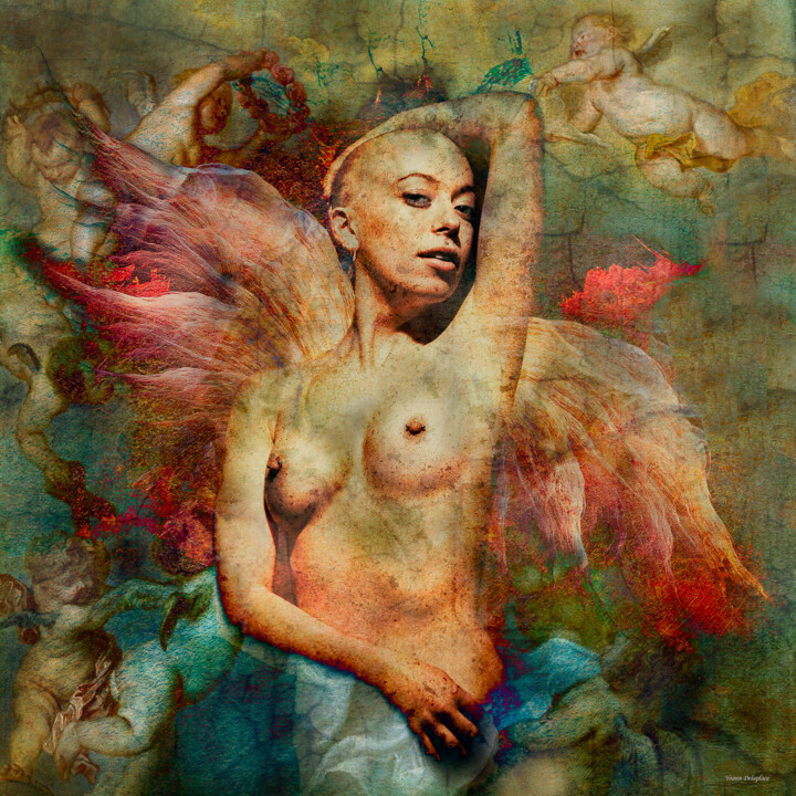 Arts numériques intitulée "Angel" par Yoann Delaplace, Œuvre d'art originale, Photo montage