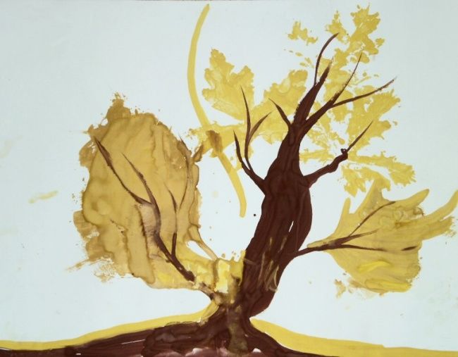 Peinture intitulée "Old oak" par Yogalex, Œuvre d'art originale, Huile