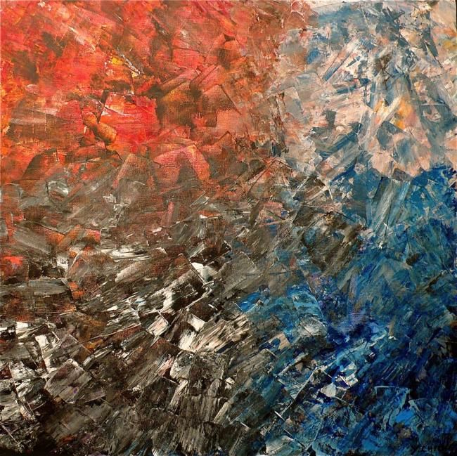 Painting titled "CYCLONE" by Yohan Chiche, Original Artwork, Oil