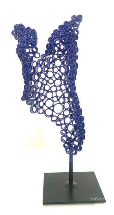 Sculpture intitulée ""Océane" buste réal…" par Yohan Plu, Œuvre d'art originale, Métaux