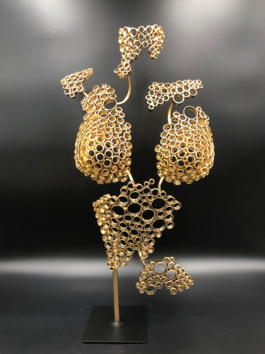 Sculpture titled ""VEGA"" by Yohan Plu, Original Artwork, Metals