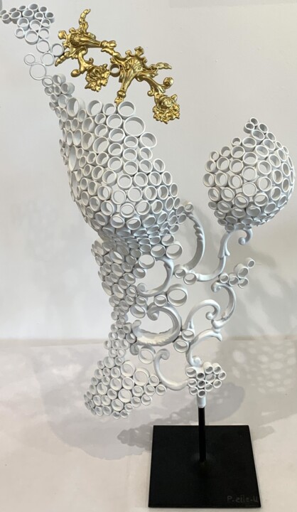 Sculpture titled "Bianca" by Yohan Plu, Original Artwork, Metals