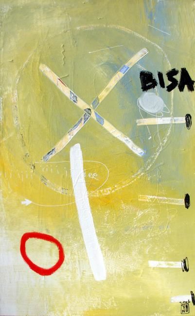 Картина под названием "BISA" - Yono, Подлинное произведение искусства, Акрил