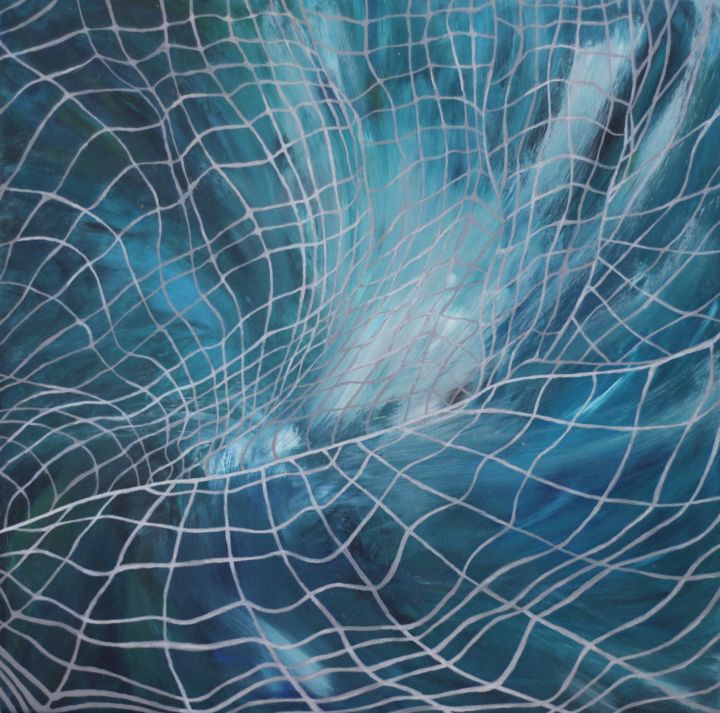 Картина под названием "Сколько метров в мо…" - Софья Пирогова, Подлинное произведение искусства, Акрил