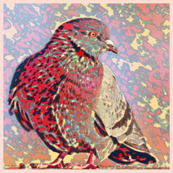 Digital Arts titled "Dove-10f" by Youri Chasov, Original Artwork, Digital Painting