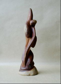 Скульптура под названием "dialogue avec le bo…" - Millogo Jean-Luc, Подлинное произведение искусства