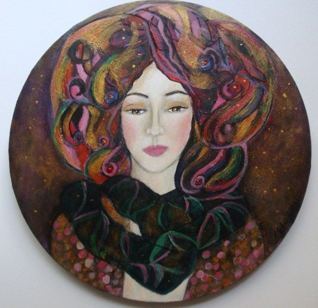 Peinture intitulée "Winter Velvet" par Isabelle Charpentier, Œuvre d'art originale, Huile