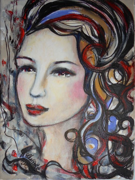 Painting titled "Révolution" by Isabelle Charpentier, Original Artwork