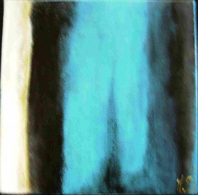 Peinture intitulée "blue" par Ytnes, Œuvre d'art originale, Acrylique