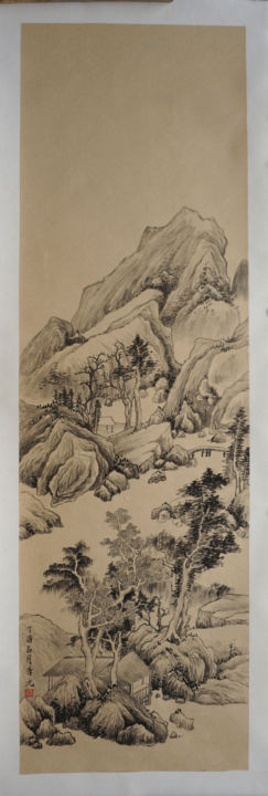 Zeichnungen mit dem Titel "River Feng" von Yuan Li, Original-Kunstwerk