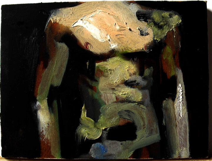 Painting titled "Trunk" by Ming Yuan, Original Artwork, Oil