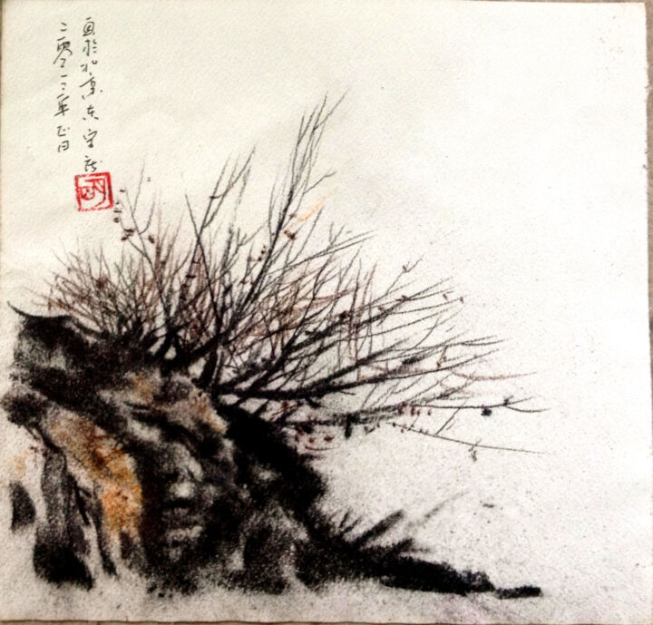 Pittura intitolato "Landscape series-3" da Ming Yuan, Opera d'arte originale, Altro