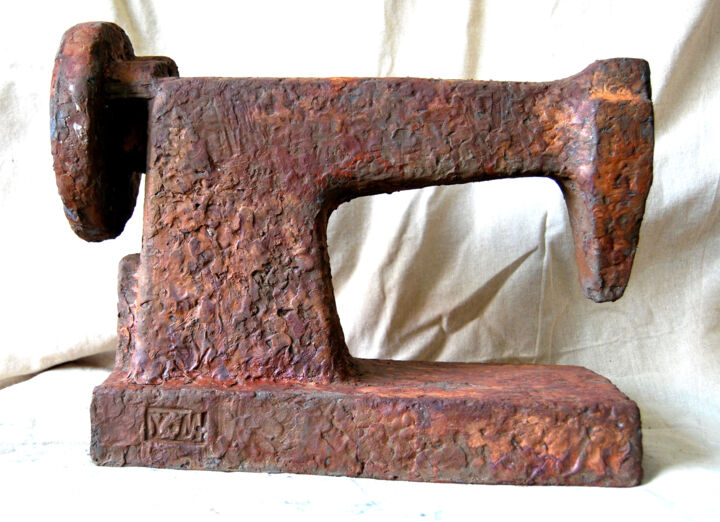 Sculptuur getiteld "Daily series-Sewing…" door Ming Yuan, Origineel Kunstwerk, Metalen