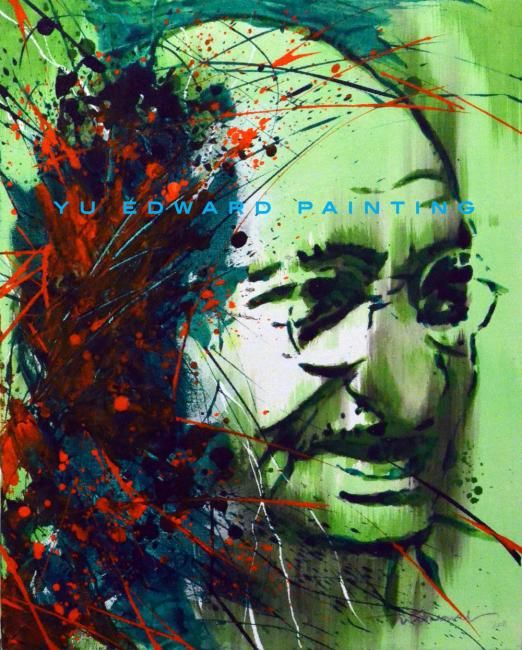 Malerei mit dem Titel "Memory- Gandhi #1" von Edward Yu, Original-Kunstwerk, Öl