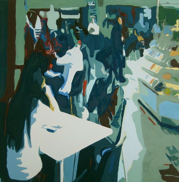 "CAFE II" başlıklı Tablo Yuksel Hancioglu tarafından, Orijinal sanat, Diğer
