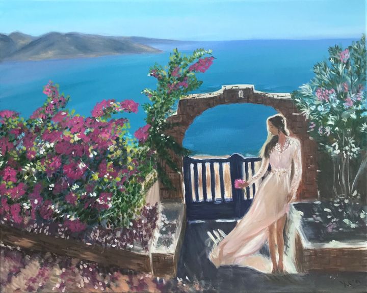 Painting titled "Wedding" by Yulia Pechenkina, Original Artwork, Oil