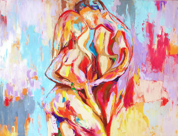 Martelaar Overlappen Consequent Big Love, Schilderij door Yulia Varlamova | Artmajeur