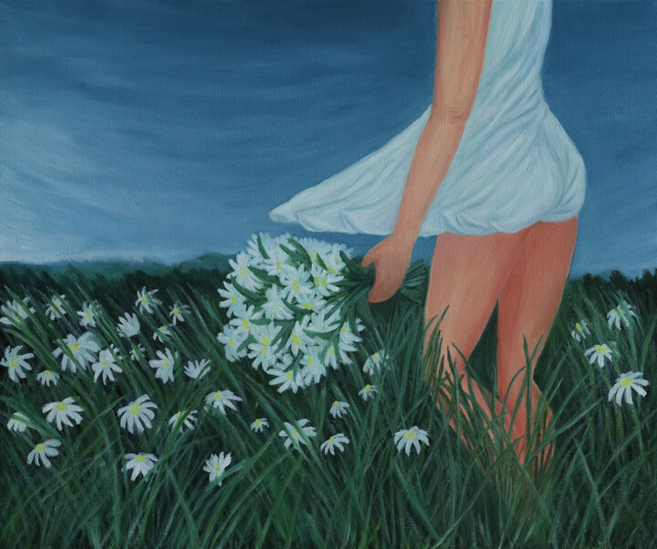 Peinture intitulée "Summer" par Yulia Vasenina, Œuvre d'art originale, Huile