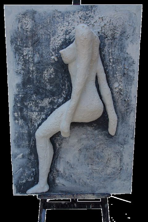 Sculpture titled "Lost my head." by Yuliya Belan, Original Artwork, Polymer clay