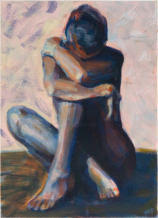 Картина под названием "Muse V" - Yumi Parris, Подлинное произведение искусства, Акрил Установлен на Деревянная рама для носи…