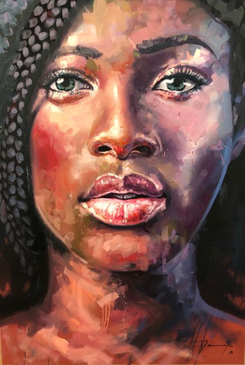 Peinture intitulée "S/T" par Yunier Tamayo, Œuvre d'art originale, Huile