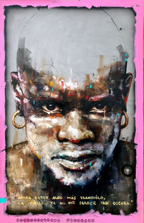 Peinture intitulée "Incongruencia Temát…" par Yunier Tamayo, Œuvre d'art originale, Huile