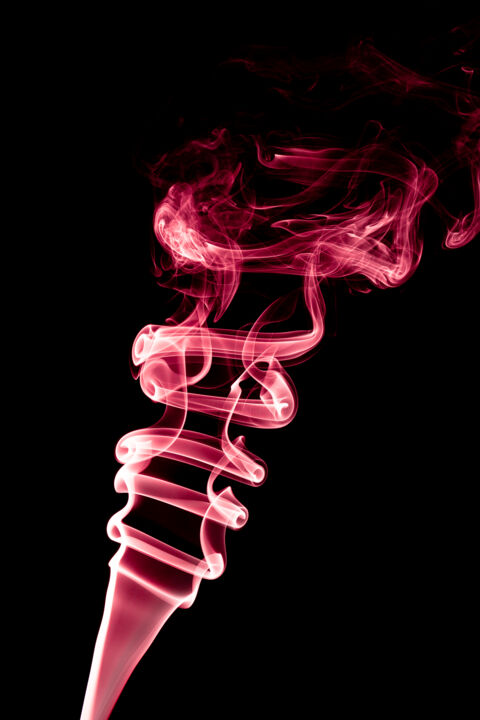 Photography titled "Smoke Abstraction 64" by Yuri Palibroda, Original Artwork, Digital Photography