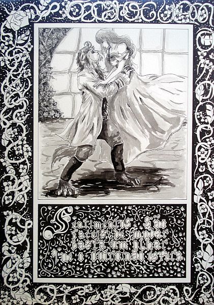 Pintura intitulada "a bela e afera" por Yuri.Maia, Obras de arte originais,