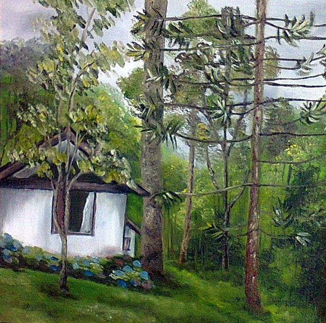 Pintura intitulada "casa da vovó" por Yuri.Maia, Obras de arte originais