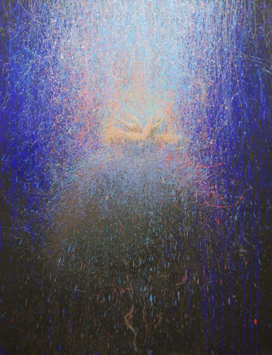 Painting titled "Light of the Soul" by Yuri Pysar, Original Artwork, Oil