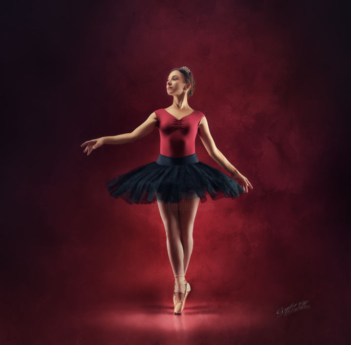 Photographie intitulée "ballerina" par Yuriy Gubriy, Œuvre d'art originale, Photographie numérique